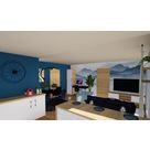 Projet 3D d'am&eacute;nagement d'une pi&egrave;ce de vie - Vue 1