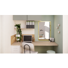 Partie bureau et coiffeuse