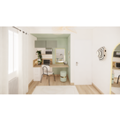 Partie bureau et coiffeuse